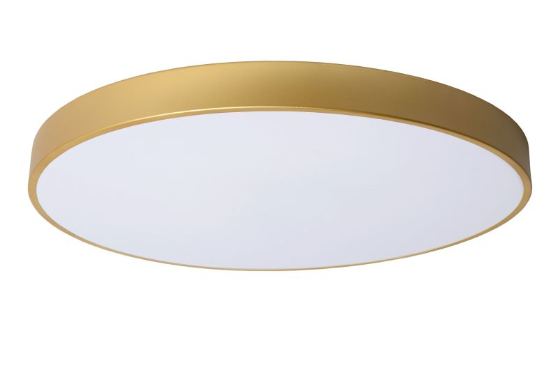 Lucide UNAR - Zapustené stropné svietidlo - Ø 60 cm - LED Rozm. - 1x60W 2700K - 3 StepDim - Matt Gold / Mosadz